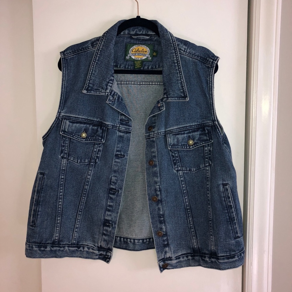 Jean jacket vest